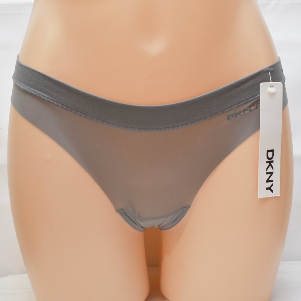 DKNY Fusion Seamless Thong, Mineral, Small
